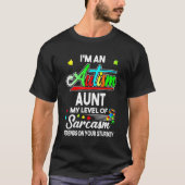 Autism Awareness I'm An Autism Aunt Shirt (Voorkant)