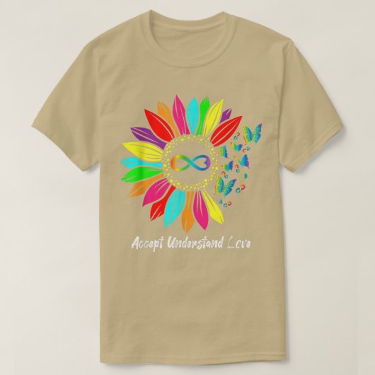 Autism Awareness Infinity Accepteren Begrip van Lo T-shirt (Design voorkant)