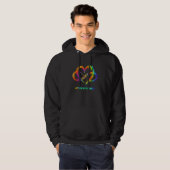 Autism Awareness Infinity Heart Love Needs No Word Hoodie (Voorkant volledig)