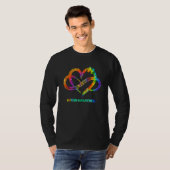 Autism Awareness Infinity Heart Love Needs No Word T-shirt (Voorkant volledig)