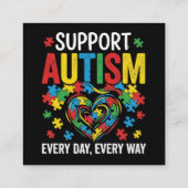 Autism awareness informatiekaartje (Achterkant)