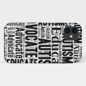 Autism Awareness IPhone Case Black (Achterkant (horizontaal))