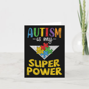 Autism Awareness - Is My Superpower Autistic Kids Kaart