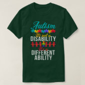 Autism Awareness It's a Different Ability Skeleton T-shirt (Design voorkant)