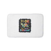 Autism Awareness It's Ok To Be A Little Different Badmat (Voorkant)