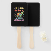 Autism Awareness It's Ok To Be A Little Different Handwaaier (Voorkant en achterkant)