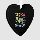 Autism Awareness It's Ok To Be A Little Different  Ornament (voorkant)