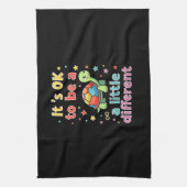 Autism Awareness It's Ok To Be A Little Different Theedoek (Verticaal)