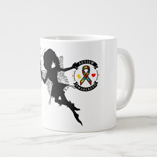 Autism Awareness Jumbo Mok (Voorkant rechts)