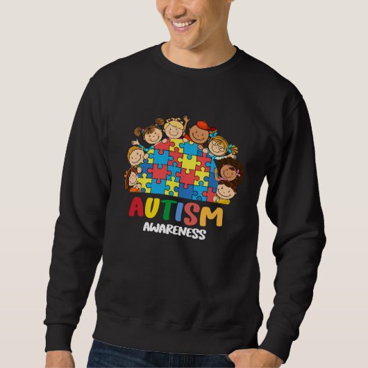 Autism Awareness  Kids Women Be Kind Autism Awaren Trui (Voorkant)