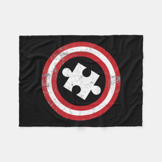 Autism Awareness Kinder Mannen Puzzle Superheld Ca Fleece Deken (Voorkant (Horizontaal))