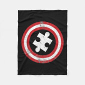 Autism Awareness Kinder Mannen Puzzle Superheld Ca Fleece Deken (Voorkant)