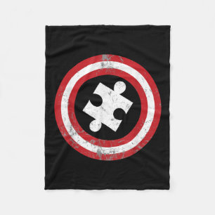 Autism Awareness Kinder Mannen Puzzle Superheld Ca Fleece Deken
