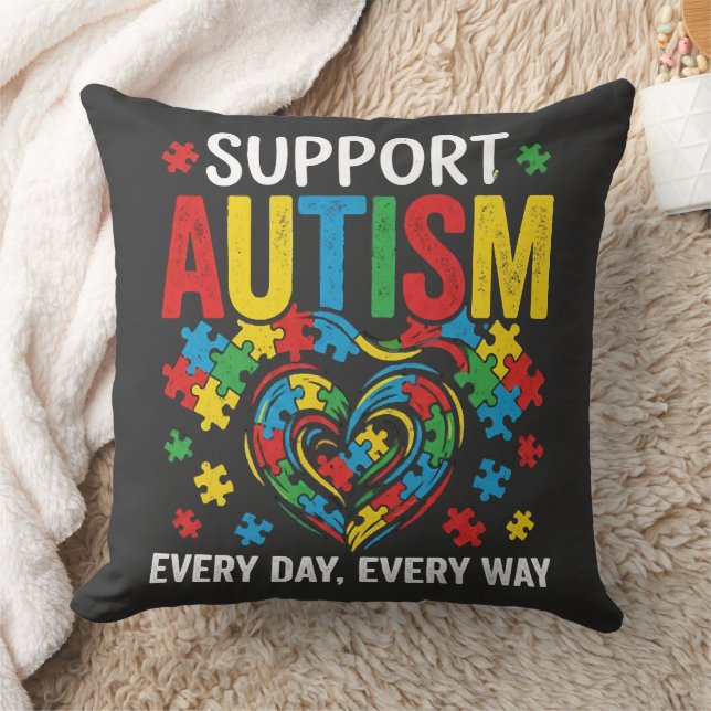 Autism awareness kussen (Deken)