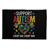 Autism awareness kussensloop (Achterkant)