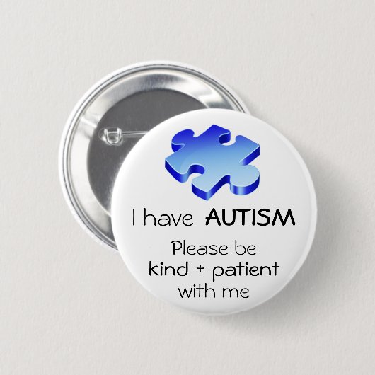 Autism Awareness Lapel Pin - Button (Voorkant /achterkant)