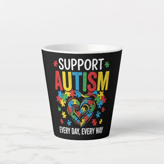 Autism awareness latte mok (Voorkant)