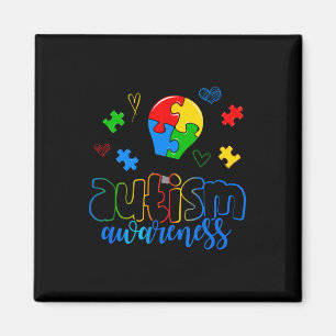 Autism Awareness Light Bulb Puzzle Magneet