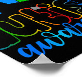 Autism Awareness Light Bulb Puzzle Poster (Hoek)