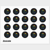 Autism Awareness Light Bulb Puzzle Ronde Sticker (Vel)