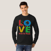 Autism Awareness Love Needs No Words 5 T-shirt (Voorkant volledig)