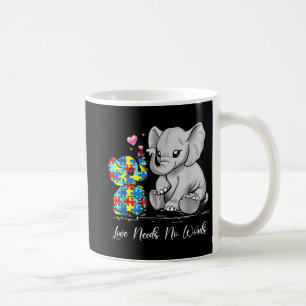 Autism Awareness Love Noeds No Words Elephant Supp Koffiemok