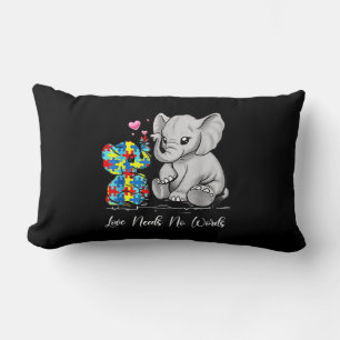 Autism Awareness Love Noeds No Words Elephant Supp Kussen