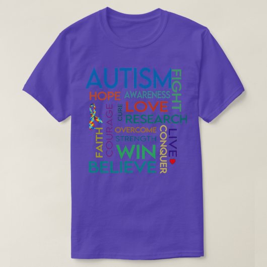 Autism Awareness Maand 5 T-shirt (Design voorkant)