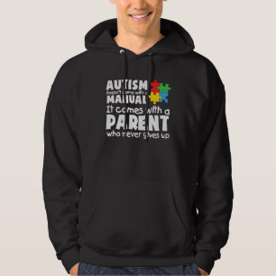 Autism Awareness Maand a Parent Hero that nooit Gi Hoodie