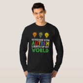 Autism Awareness Maand Autistic Family Lucky Graph T-shirt (Voorkant volledig)