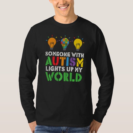 Autism Awareness Maand Autistic Family Lucky Graph T-shirt (Voorkant)