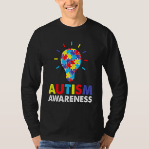 Autism Awareness Maand Autistic Multi Colour Puzz T-shirt