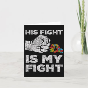 Autism Awareness Mam Dad Parents Autistic Kinder A Kaart