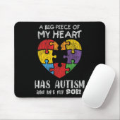 Autism Awareness Mam Dad Parents Autistic Kinder A Muismat (Met muis)