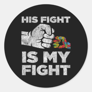 Autism Awareness Mam Dad Parents Autistic Kinder A Ronde Sticker