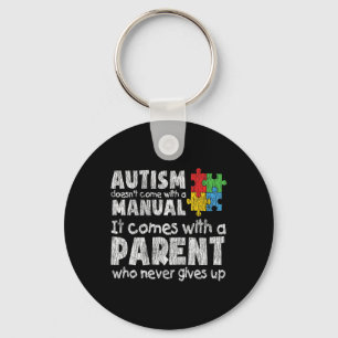 Autism Awareness Mam Dad Parents Autistic Kinder A Sleutelhanger