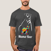 Autism Awareness Mama Beer Ma Support Autistic T-shirt (Voorkant)
