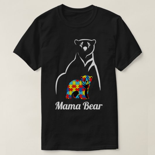 Autism Awareness Mama Beer Mama T-shirt (Design voorkant)