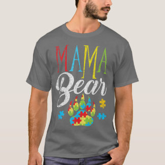 Autism Awareness Mama Beer Puzzle Piece Premium T-shirt