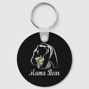 Autism Awareness Mama Beer Support Autistic Adult Sleutelhanger