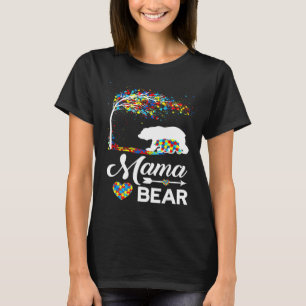 Autism Awareness Mama Beer Support Autistic Autism T-shirt