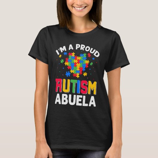 Autism Awareness Matching Family I'm a Proud Autis T-shirt (Voorkant)