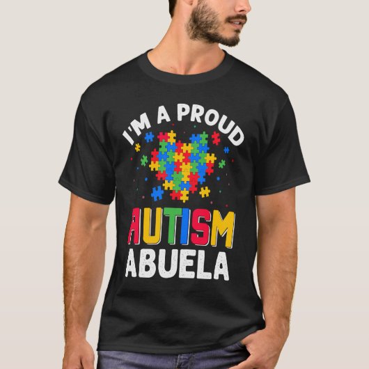 Autism Awareness Matching Family I'm a Proud Autis T-shirt (Voorkant)