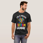 Autism Awareness Matching Family I'm a Proud Autis T-shirt (Voorkant volledig)