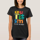 Autism Awareness Matching Family Team Custom Mam T-shirt (Voorkant)