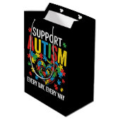 Autism awareness medium cadeauzakje (Achterkant Gekanteld)