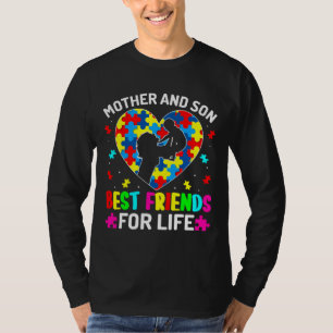 Autism Awareness Moeder and Son Asd Autism Warrior T-shirt