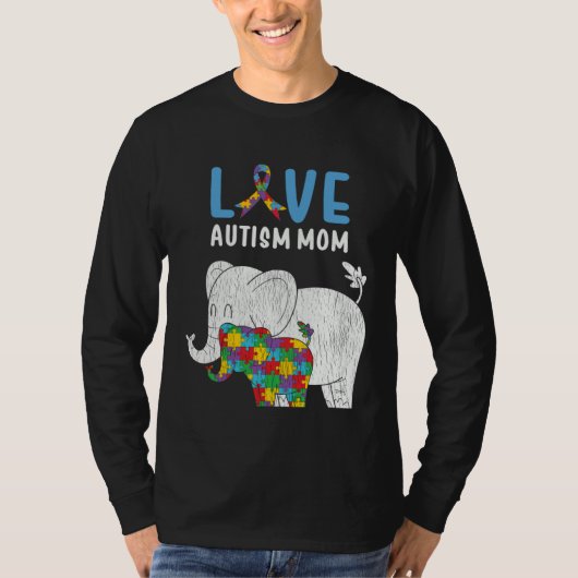 Autism Awareness Mom Love Autistic Son Daughter Mo T-shirt (Voorkant)