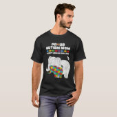 Autism Awareness Mom Proud Autistic Son Daughter E T-shirt (Voorkant volledig)