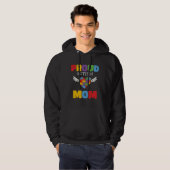 Autism Awareness Mom Proud Autistic Son Daughter M Hoodie (Voorkant volledig)
